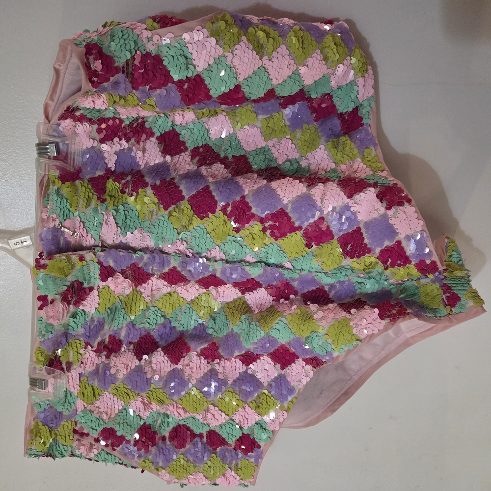 Nasty Gal Multicolor Sequin Shorts